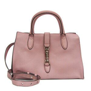 GUCCI Pink Leather Jackie Shoulder Bag